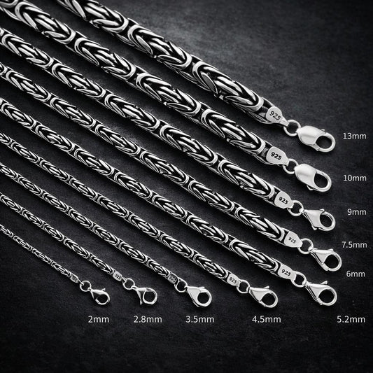 Erkek Gümüş Bileklik-2,8mm 925 Ayar Yuvarlak Kral Model Erkek Gümüş Bileklik